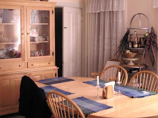 dining area before